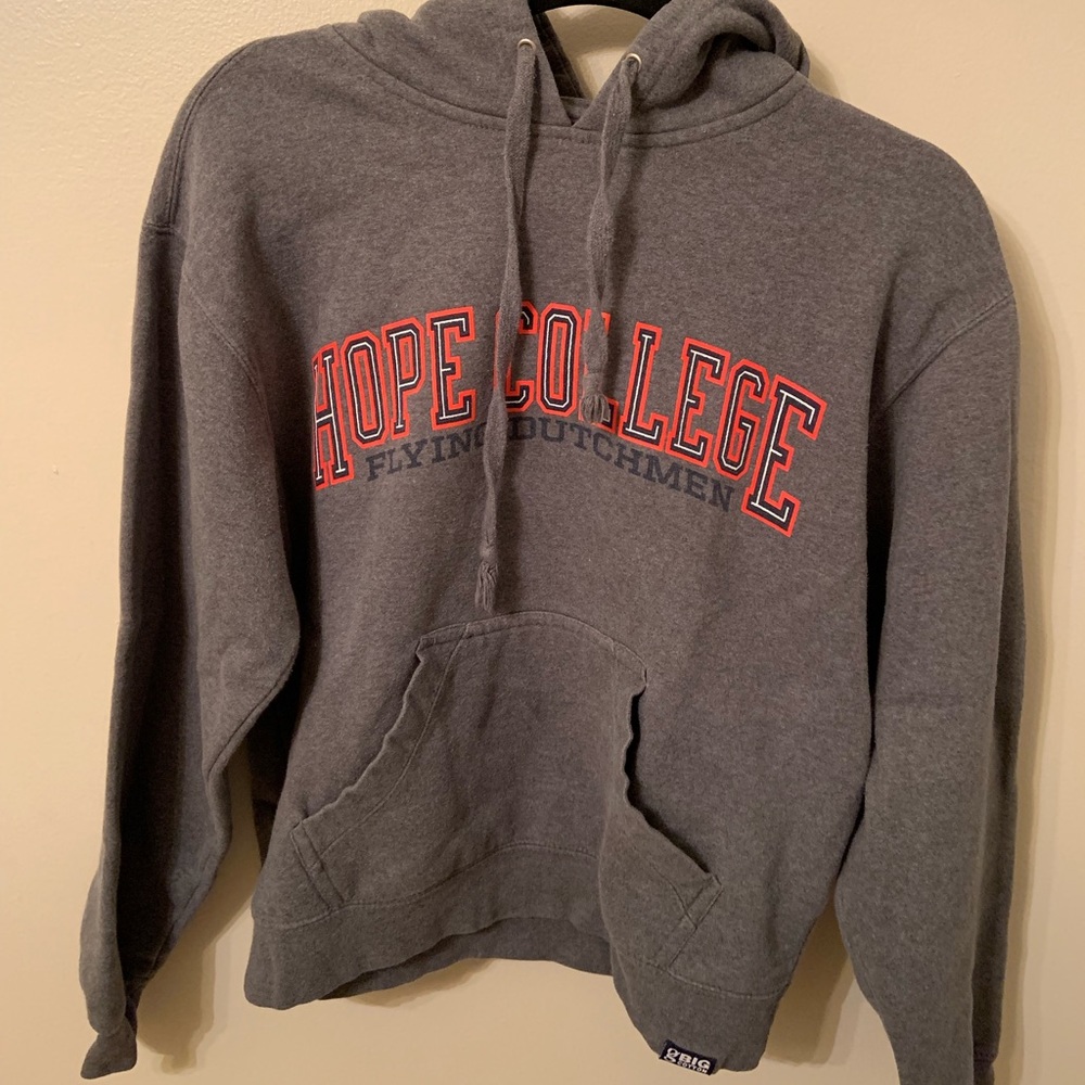 Hope College Flying Dutchman gray hoodie